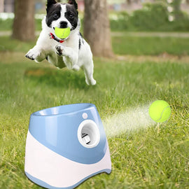 Automatic Dog Ball Launcher – Interactive Fetch Toy with 3 Distance Settings for Indoor & Outdoor Play