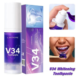 V34 Pro Whitening Toothpaste – Plaque & Stain Remover