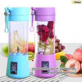 Portable Mini Blender – USB Rechargeable 380ML Juicer Cup for Smoothies & Shakes