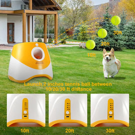 Automatic Dog Ball Launcher – Interactive Fetch Toy with 3 Distance Settings for Indoor & Outdoor Play