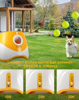 Automatic Dog Ball Launcher – Interactive Fetch Toy with 3 Distance Settings for Indoor & Outdoor Play