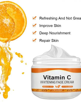 Vitamin C Face Cream Remove Dark Spots Whitening Care Moisturizing Anti-Aging Anti Wrinkle Firming Skin Care Cosmetics