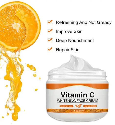 Vitamin C Face Cream Remove Dark Spots Whitening Care Moisturizing Anti-Aging Anti Wrinkle Firming Skin Care Cosmetics