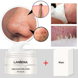 LANBENA Blackhead Remover Pore Strips – Peel-Off Mud Mask for Nose Acne & Pore Cleansing