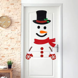 Christmas Decorations – Santa Claus & Snowman Decorations for Door, Wall & Window